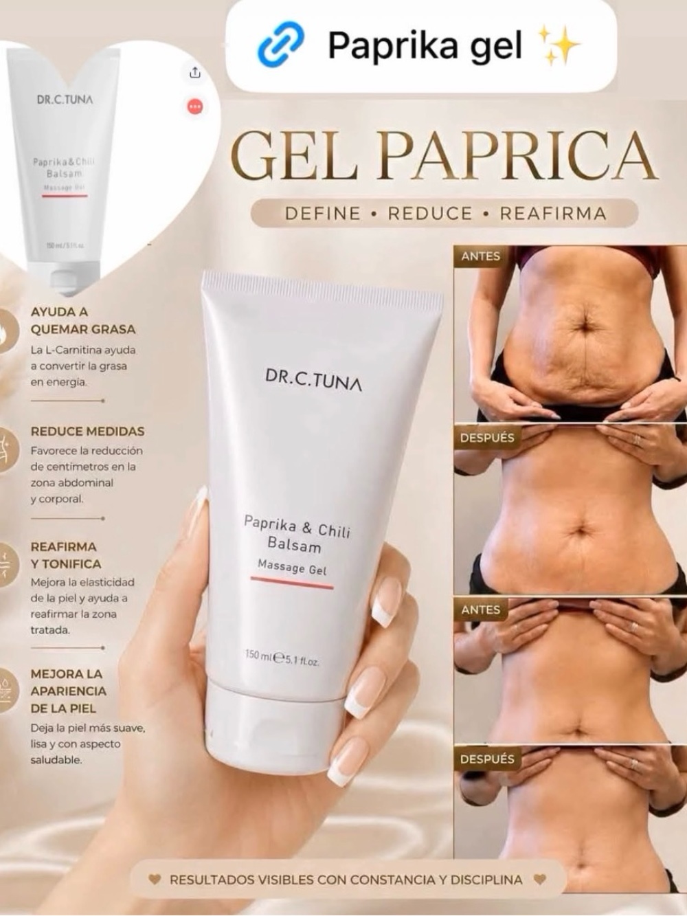 Paprika & Chili Balsam Massage Gel - Cream